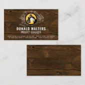 Logo de construction | Carte de visite des plans (Devant / Derrière)