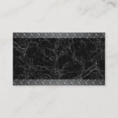 Logo de construction | Carte de visite en acier (Dos)