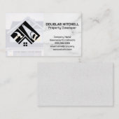 Logo de construction | Carte de visite résidentiel (Devant / Derrière)