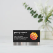 Logo de Corporate Globe | Carte de visite de décou (Debout devant)