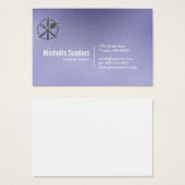 Logo de couverts | Texture violette (Devant & derrière)