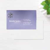 Logo de couverts | Texture violette (Bureau)