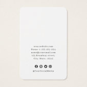 Logo de dentelle noire personnalisé écran d'oreill (Dos)