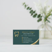 Logo de dentiste moderne Carte de rendez-vous dent (Debout devant)