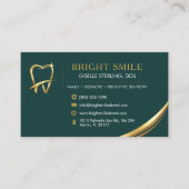 Logo de dentiste moderne Carte de rendez-vous dent (Devant)