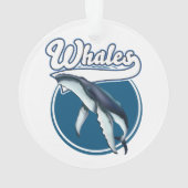 logo de dessin animé sur la baleine (dos)
