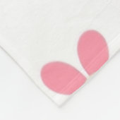 Logo de fleur rose couverture polaire (Coin)