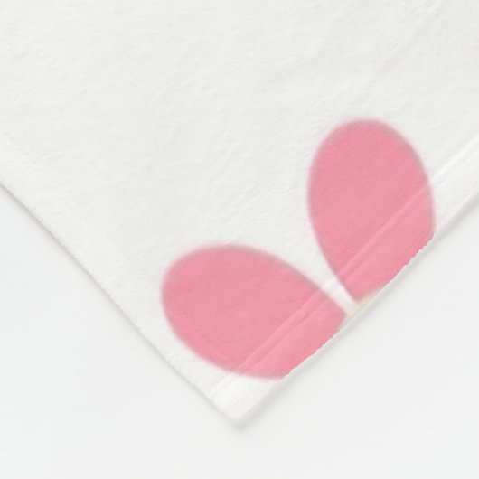 Logo de fleur rose couverture polaire (Coin)