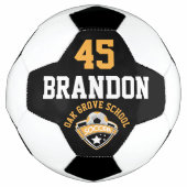 Logo de football - Or, noir et blanc (Devant)