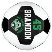Logo de football - Vert, Noir et Blanc (Tourné)