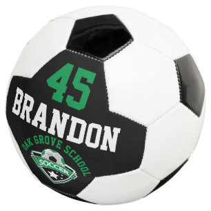 Logo de football - Vert, Noir et Blanc