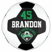 Logo de football - Vert, Noir et Blanc (Devant)