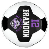Logo de football - violet, noir et blanc (Tourné)