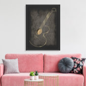 Logo de guitare acoustique Toile murale (Insitu(Salon))