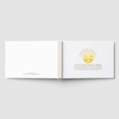 Logo de justice en or en lin beige (Complet)