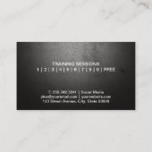 Logo de Kettle Bell | Carte de visite de code QR (Dos)