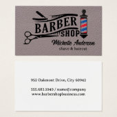 Logo de la Boutique de Barber (Devant & derrière)