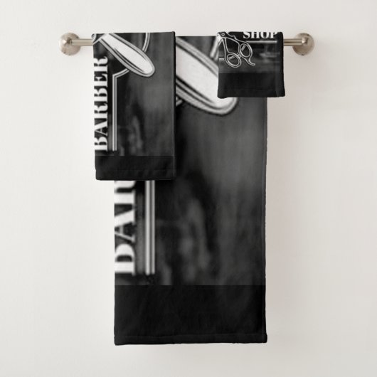 Logo de la boutique de barbier (En situation)