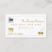 Logo de la carte de crédit de luxe Chic White Gold (Devant)