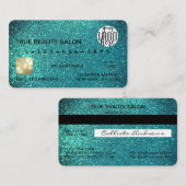 Logo de la carte de crédit de Parties scintillant  (Devant / Derrière)