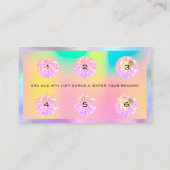 Logo de la carte de fidélité 6 punch maquillage on (Dos)