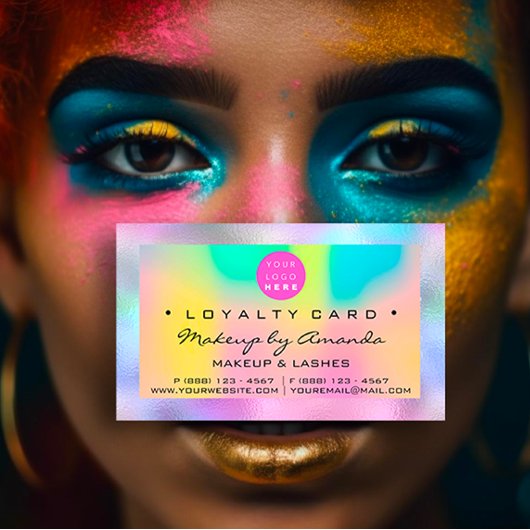 Logo de la carte de fidélité 6 punch maquillage on