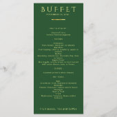 Logo de la carte de menu du petit déjeuner d'entre (Dos)