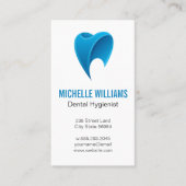 Logo de la dent bleue | Carte de visite dentaire (Devant)