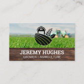 Logo de la ferme | Carte de visite de tracteur agr (Devant)