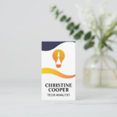 Logo de la fusée à ampoules | Carte de visite de c (Debout devant)