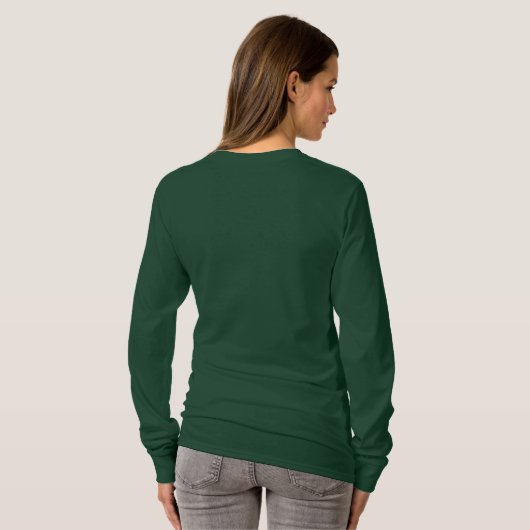 Logo de la ligne OLMC T-shirt vert manches longues (Dos entier)