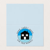 Logo de la Maison Bleue, Carte de changement d'adr (Extérieur déplié)