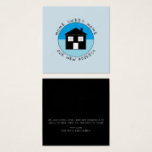 Logo de la Maison Bleue, Carte de changement d'adr (Devant & derrière)