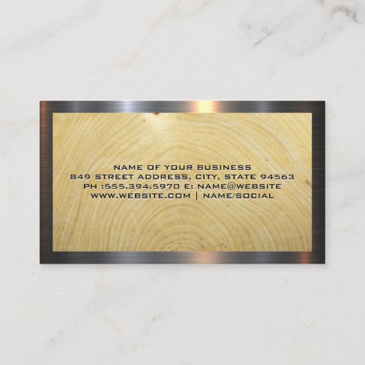 Logo de la maison | Carte de visite de compensatio (Dos)