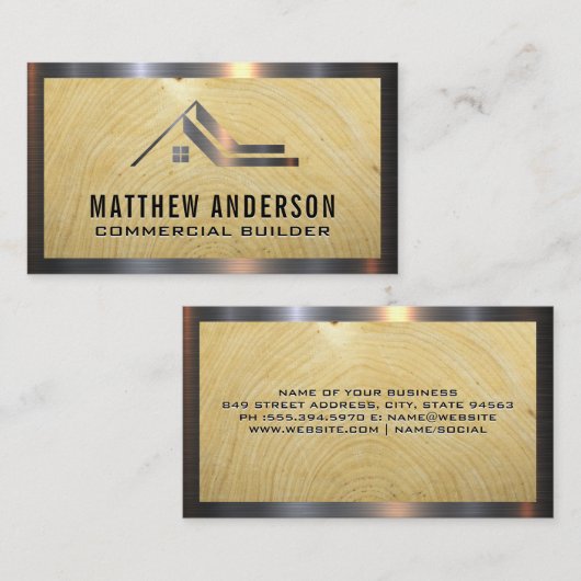 Logo de la maison | Carte de visite de compensatio (Devant / Derrière)