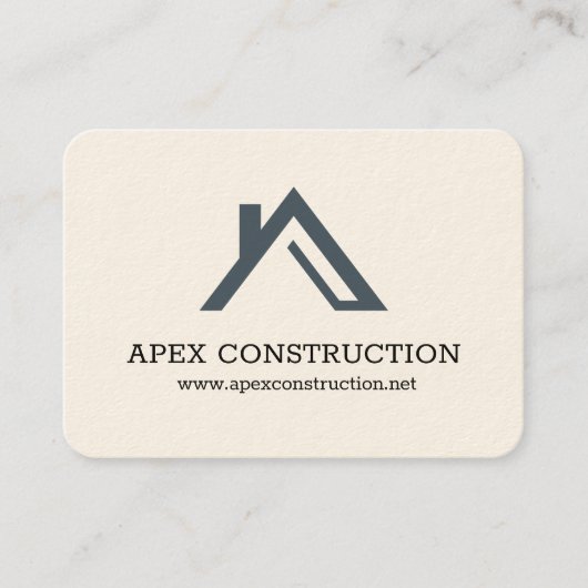 Logo de la maison de toit A-Frame Design Carte de  (Devant)