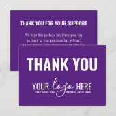 Logo de la marque commerciale Royal Purple Merci (Devant / Derrière)