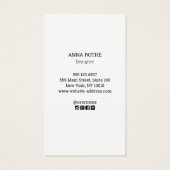 Logo de la nature du serpent blanc noir cool (Dos)