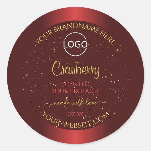 Logo de la Parties scintillant or Étiquette de pro (Devant)