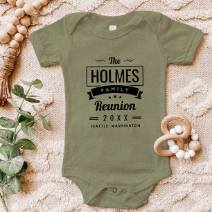 Logo de la réunion de famille rétro moderne