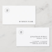 Logo de la société carte de visite ici Modèle mode (Devant / Derrière)