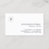 Logo de la société carte de visite ici Modèle mode (Dos)