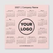 Logo de la société de calendrier 2027 Magnet Rose (Devant)