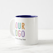 Logo de la société Navy Blue Inner Coffee Mug Nom  (Devant gauche)