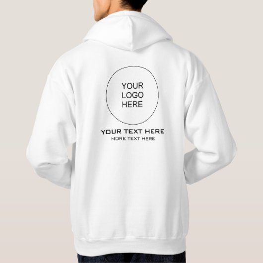 Logo de la société Sweat - shirt à capuche double (Dos)
