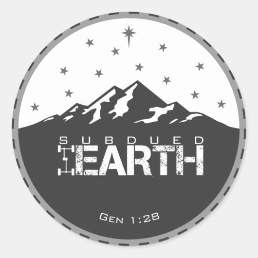 Logo de la Terre sous-traitée [petits] autocollant (Devant)