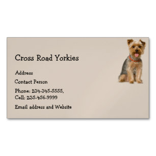 Logo de l'animal de compagnie Yorkie Dog Carte de 