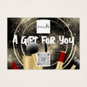 Logo de l'artiste de maquillage en or noir QR 100 (Devant)