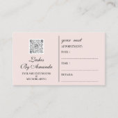 Logo de l'artiste maquilleur de carte de rendez-vo (Devant)