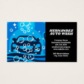 Logo de lavage de voiture | Carte Punch (Devant)